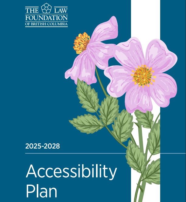 cover image for the Law Foundation BC's accessibility plan