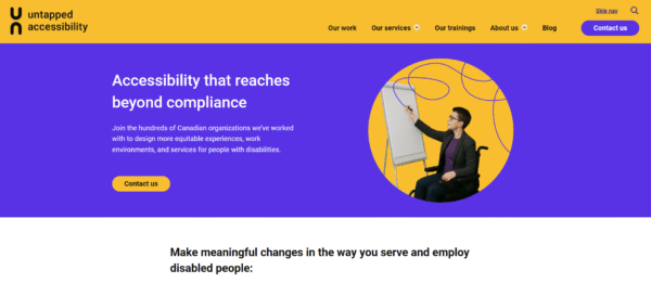 screen shot of new home page